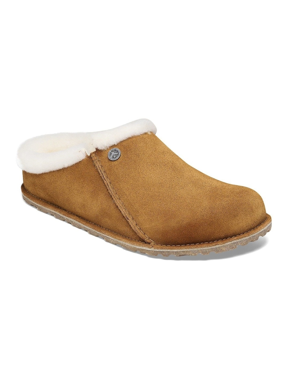 Birkenstock Zermatt Premium Suede Lamb Shearling-Lined Mule in Mink Sz 42, Us 11
